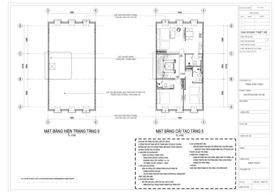 thiet ke tang 5 shop house bai kem cho thue