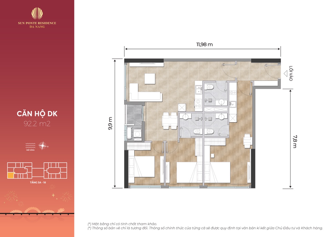 Layout ponte residence Da Nang