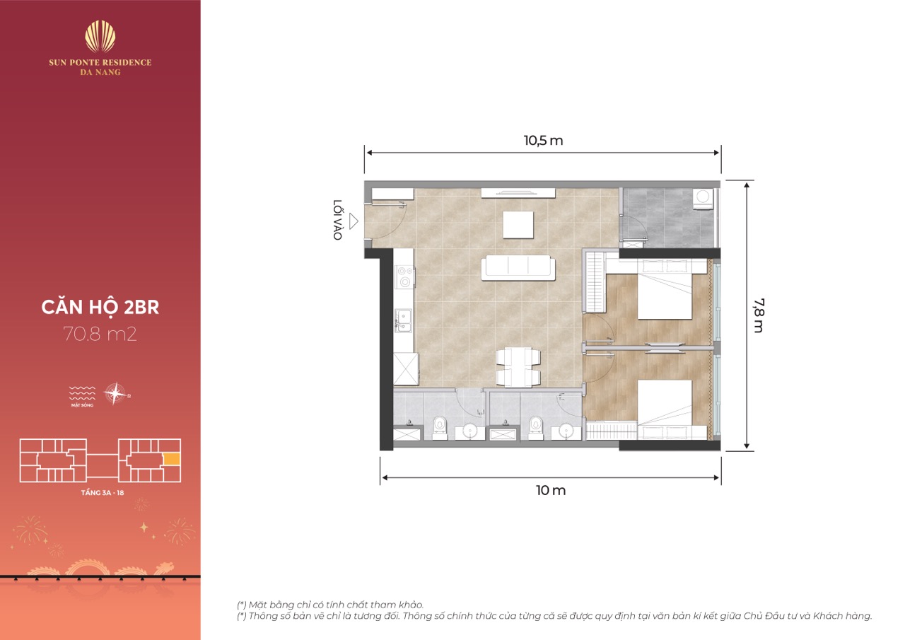 Layout ponte residence Da Nang