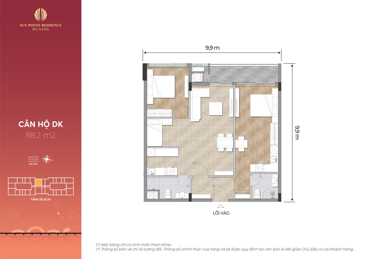 Layout ponte residence Da Nang