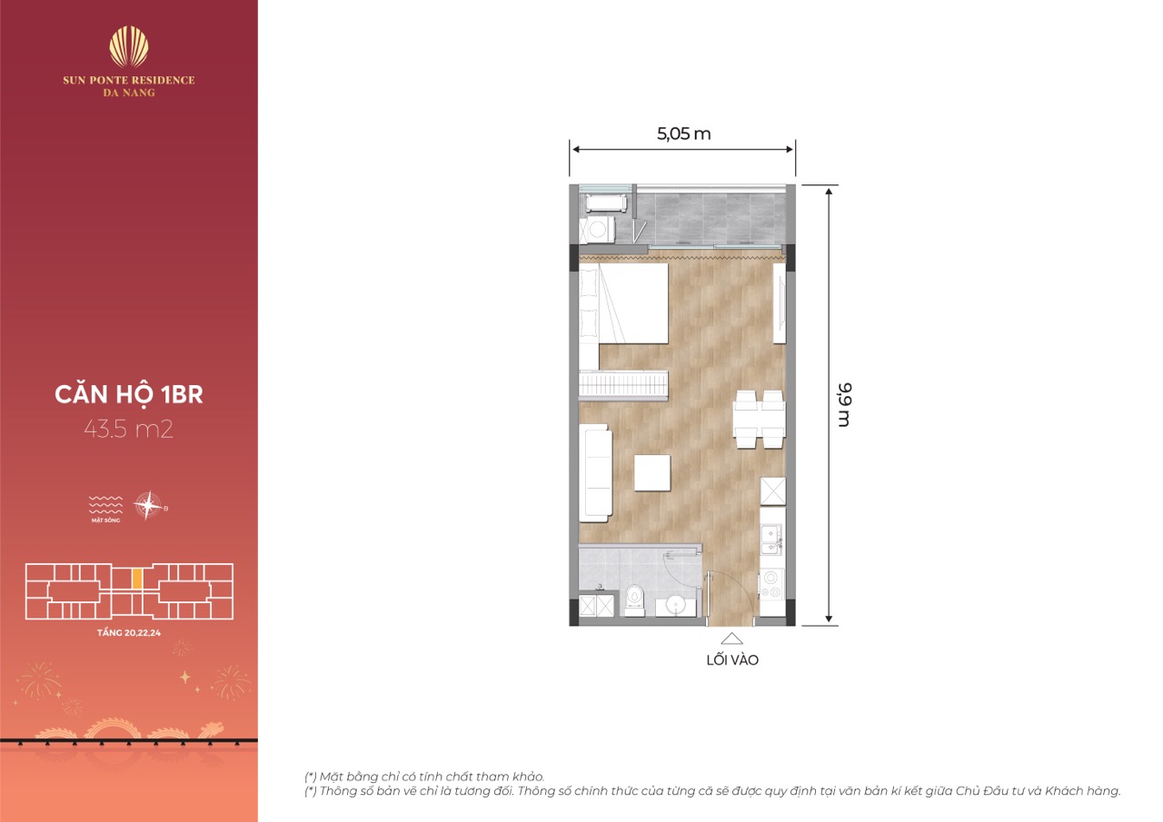 Layout ponte residence Da Nang