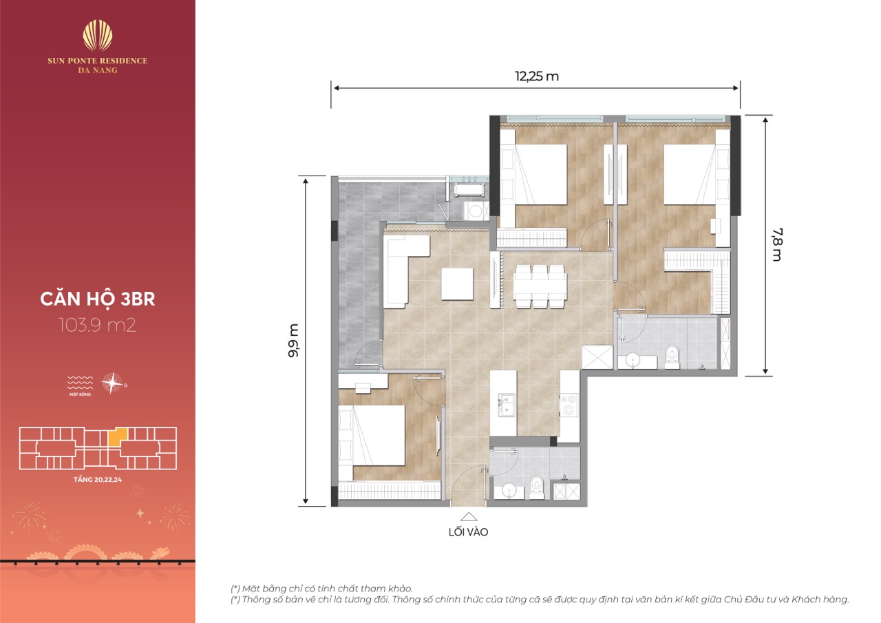 Layout ponte residence Da Nang