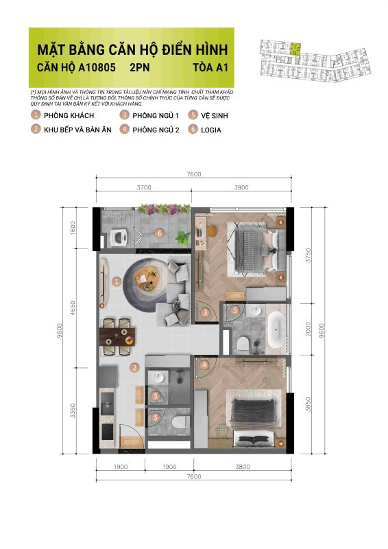 Layout 2 ngủ